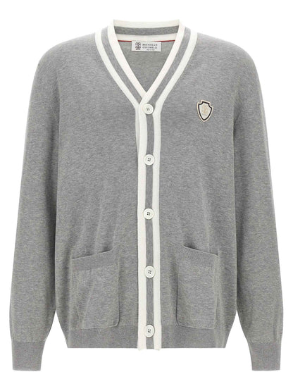 Gray Cotton Cardigan