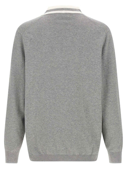 Gray Cotton Cardigan