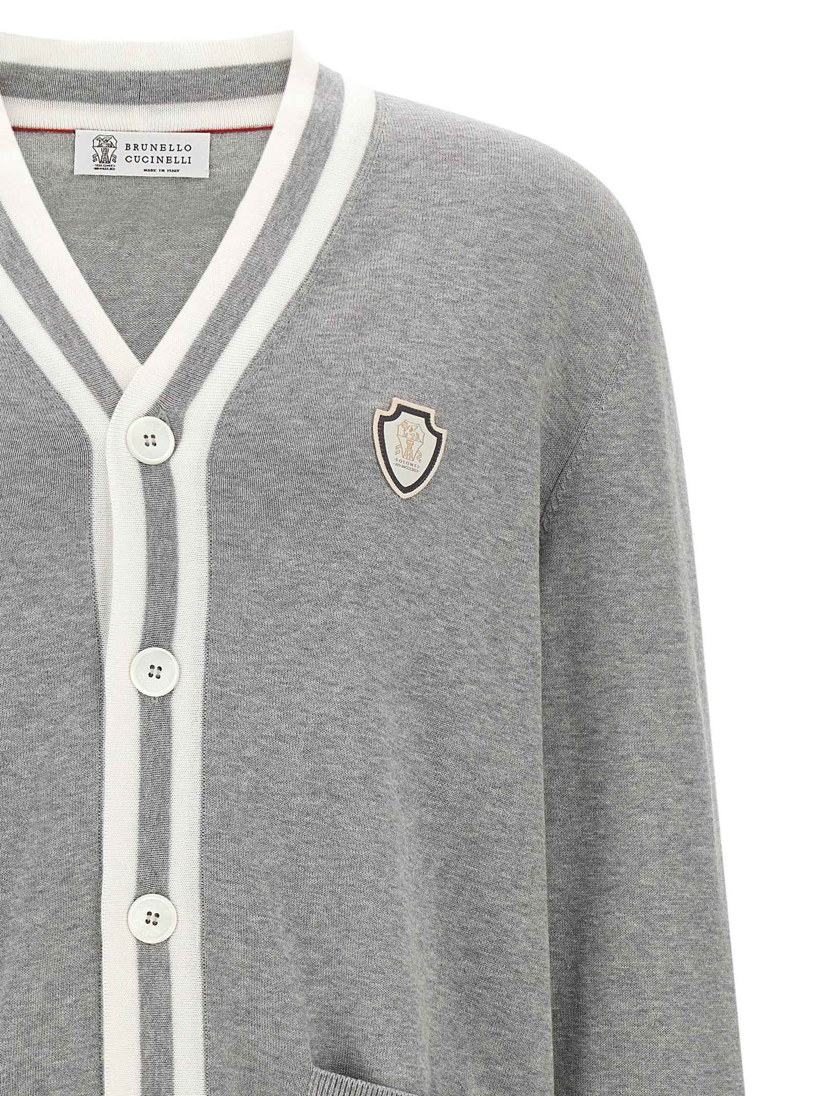 Gray Cotton Cardigan