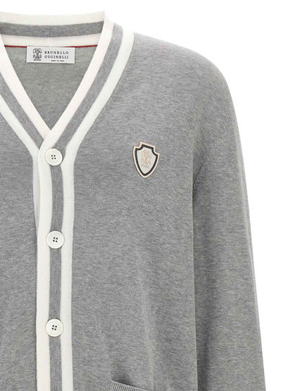 Gray Cotton Cardigan