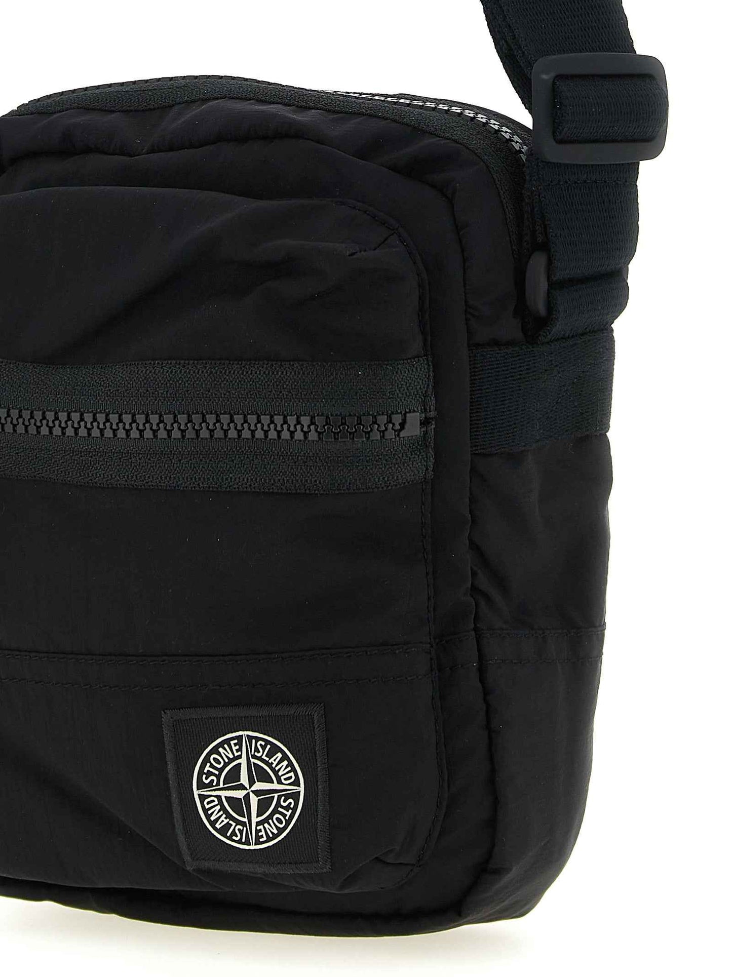 Black Polyamide Crossbody Bag