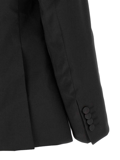 Black Wool Two-Piece Suit