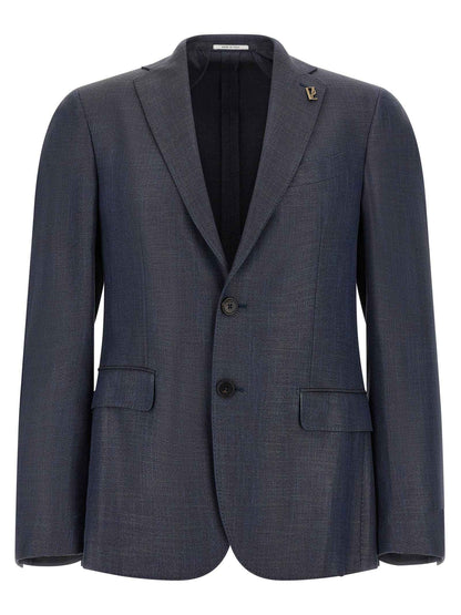 Blue Viscose Blazer