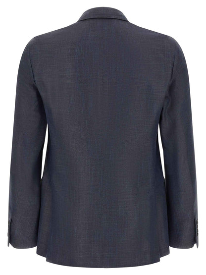 Blue Viscose Blazer