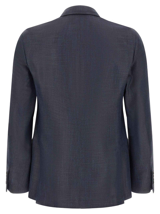 Blue Viscose Blazer