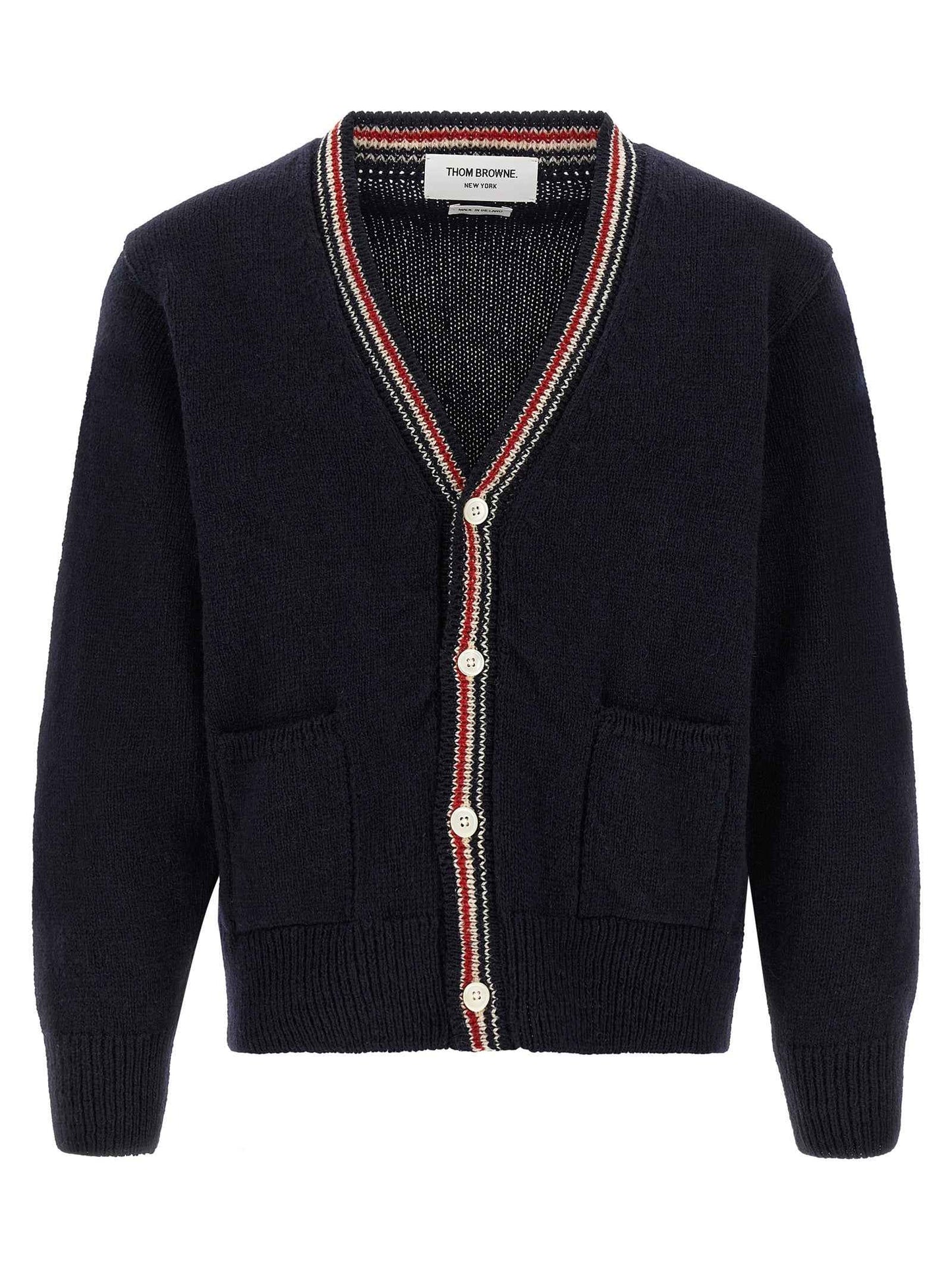 Blue Wool Cardigan