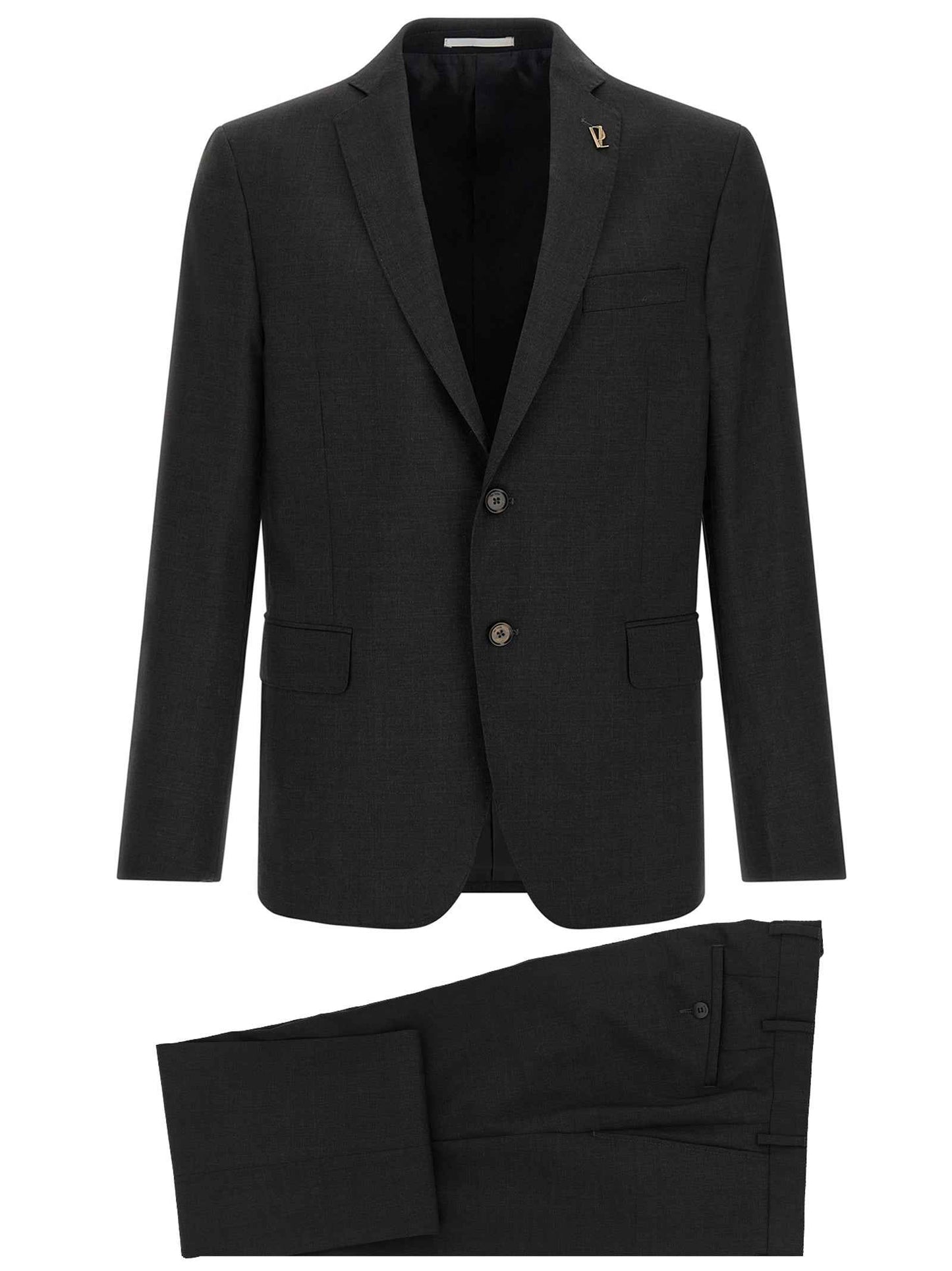 Gray Wool Two-Piece Suit