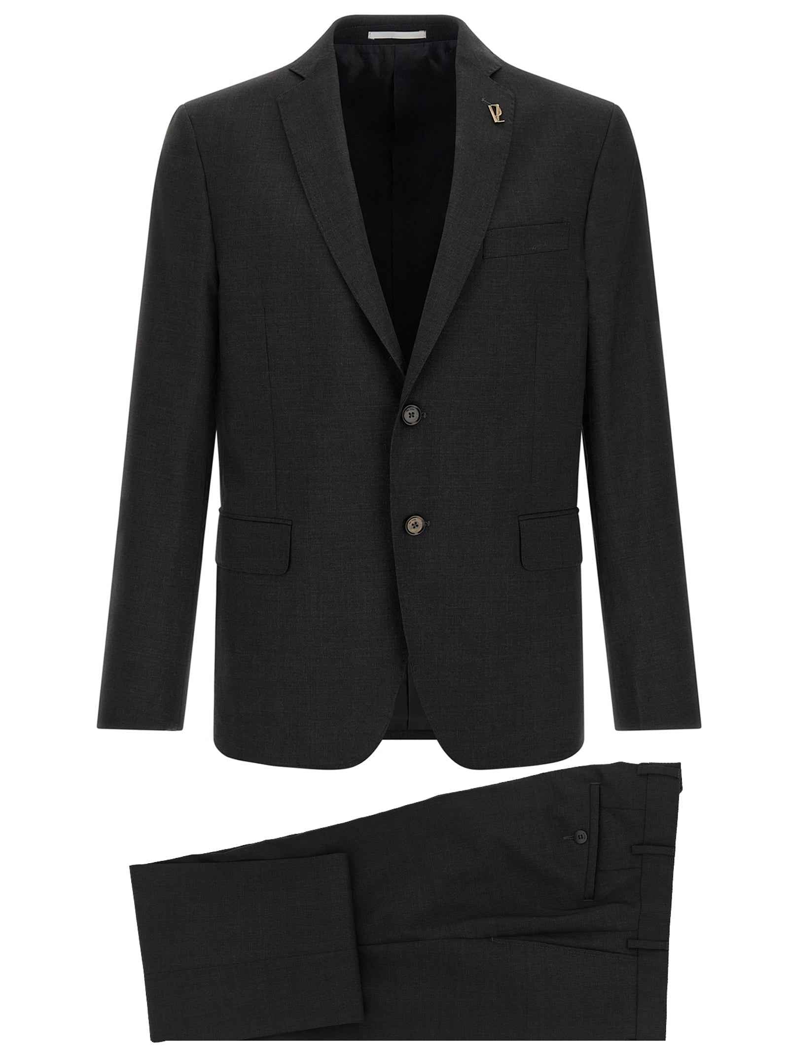 Gray Wool Two-Piece Suit