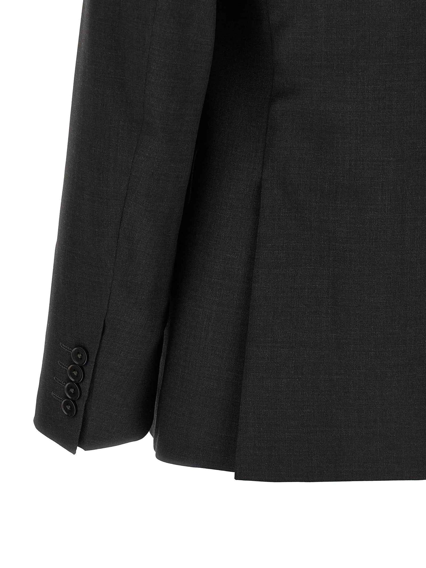 Gray Wool Two-Piece Suit