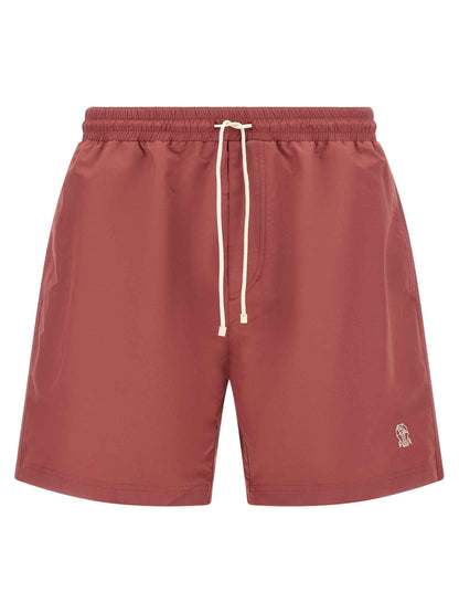 Multicolor Polyester Swim Shorts