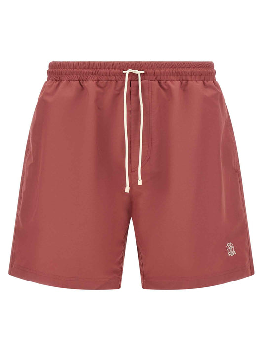 Multicolor Polyester Swim Shorts