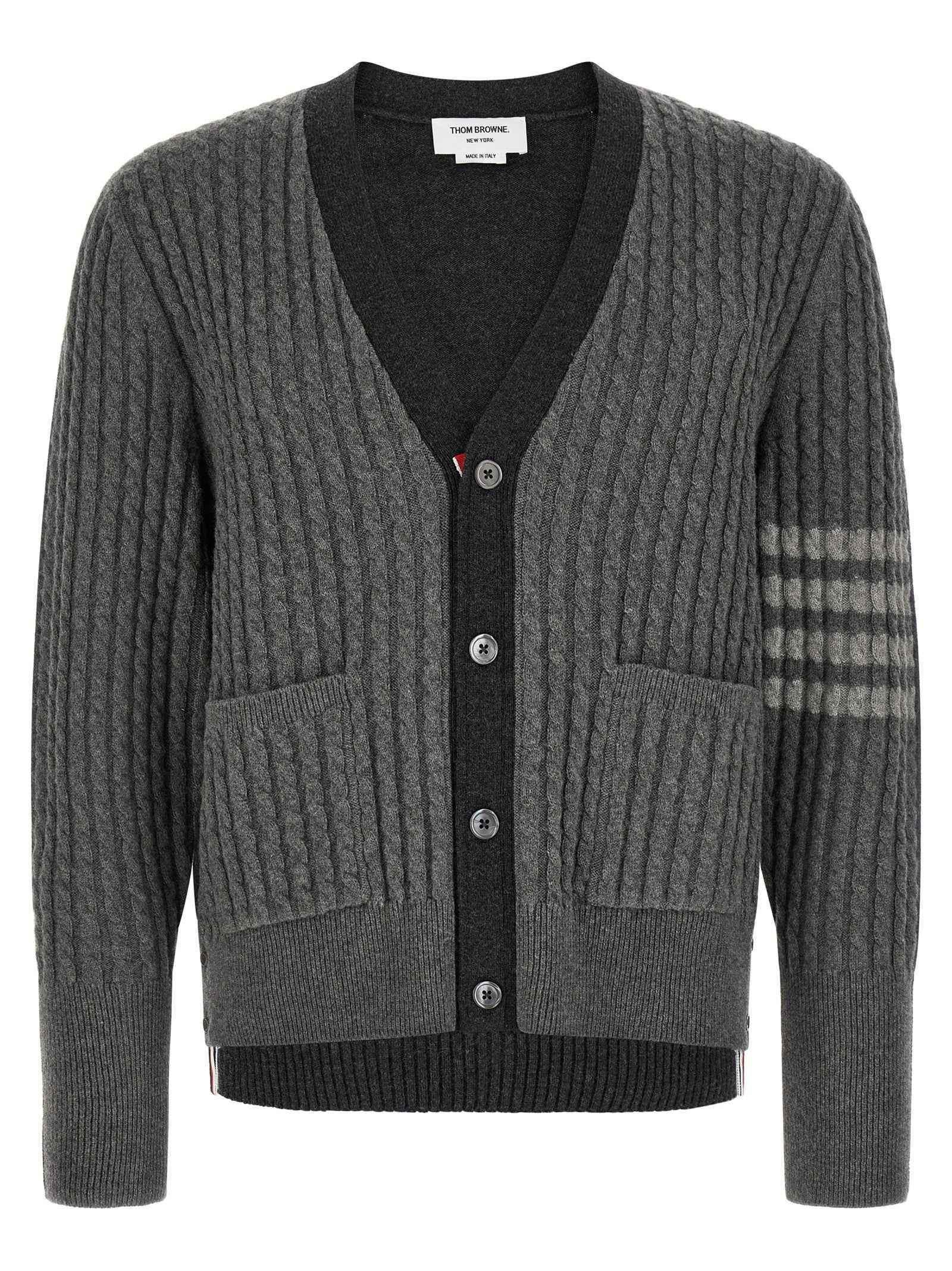 Gray Virgin Wool Cardigan