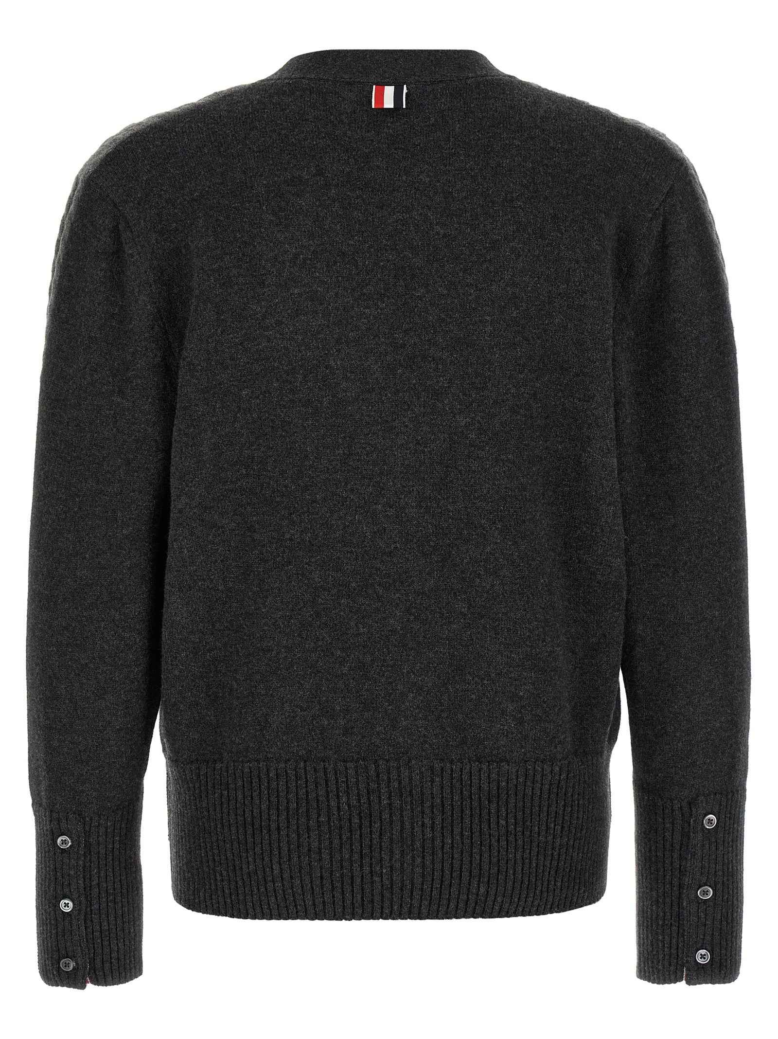 Gray Virgin Wool Cardigan