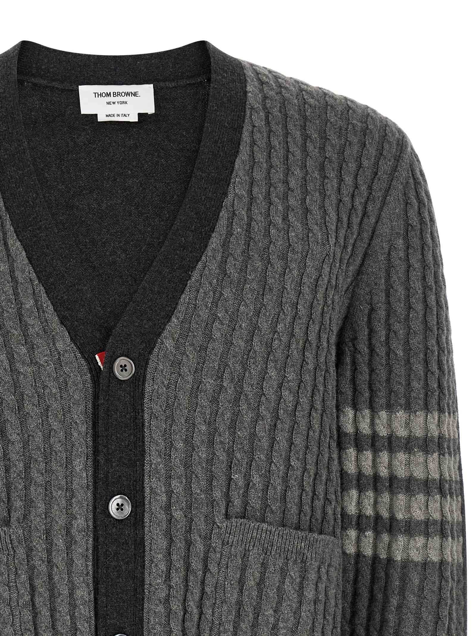 Gray Virgin Wool Cardigan