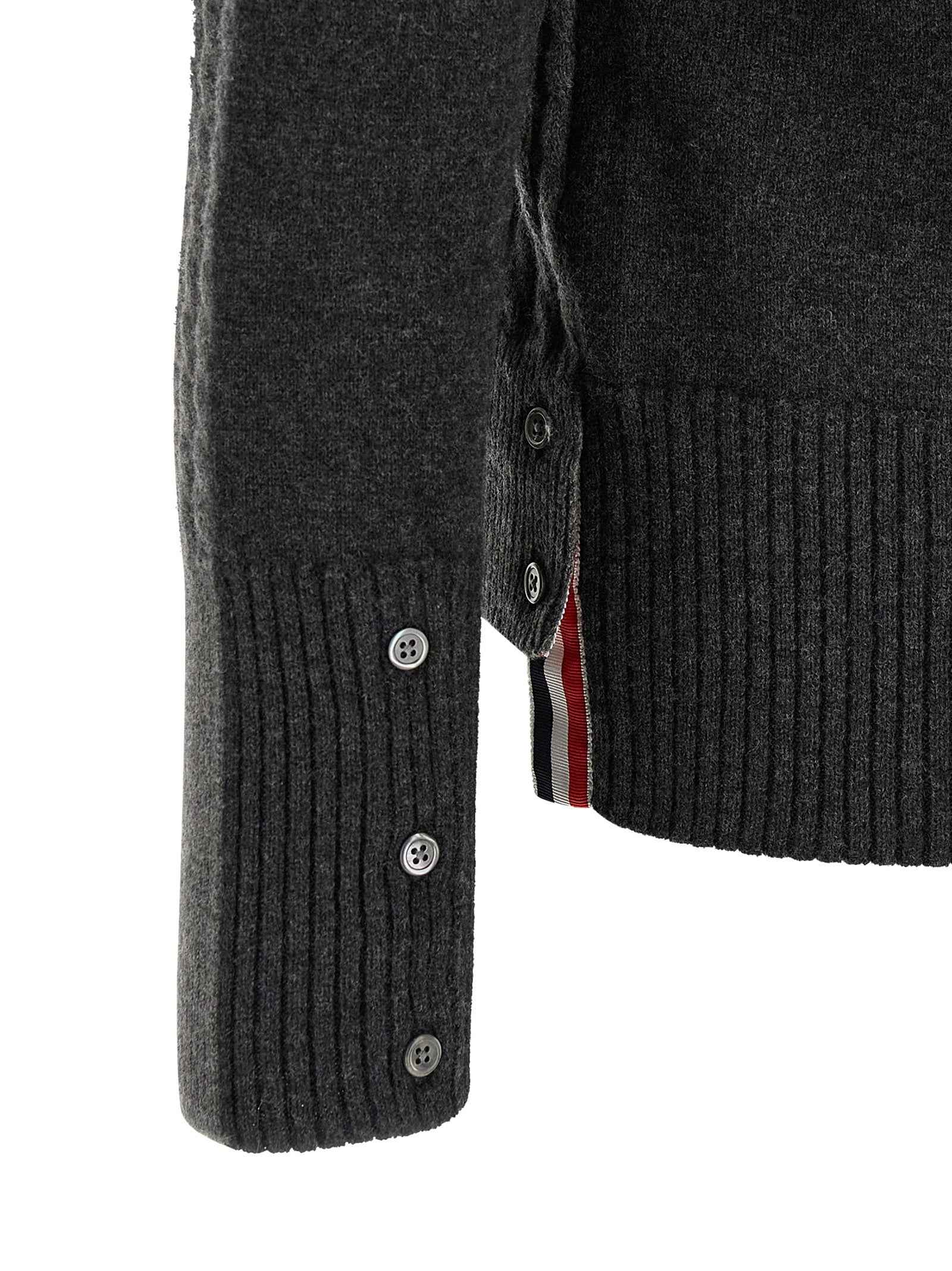 Gray Virgin Wool Polo Shirt