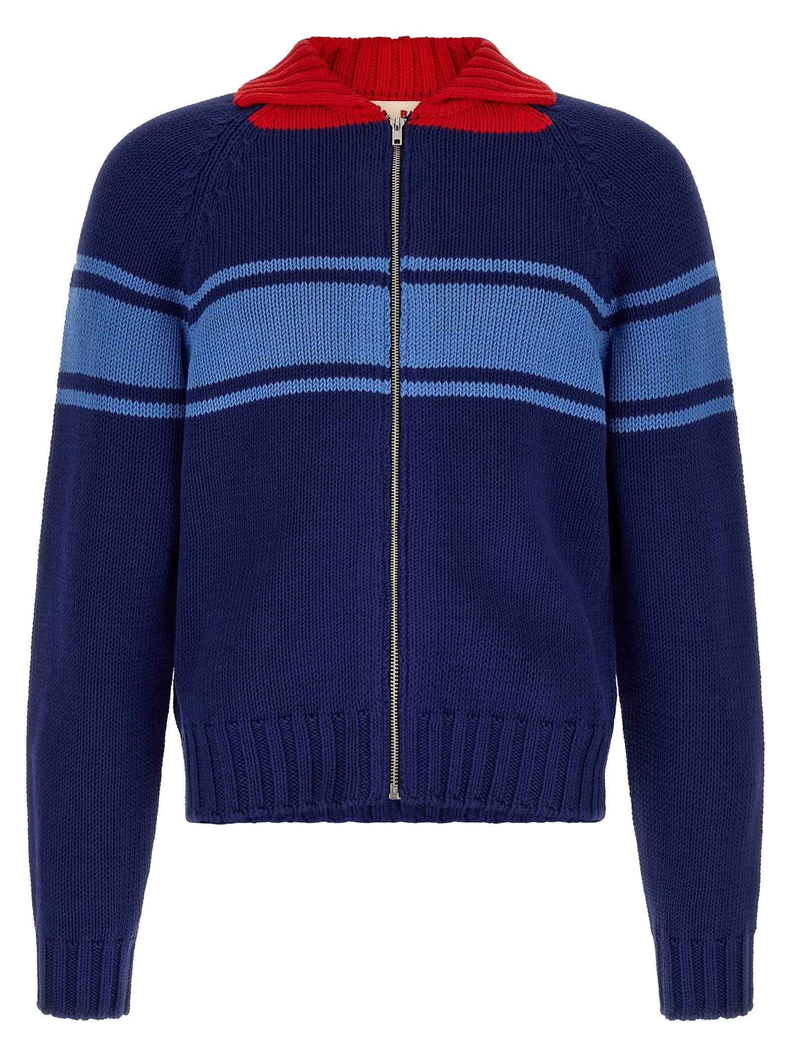 Blue Cotton Cardigan