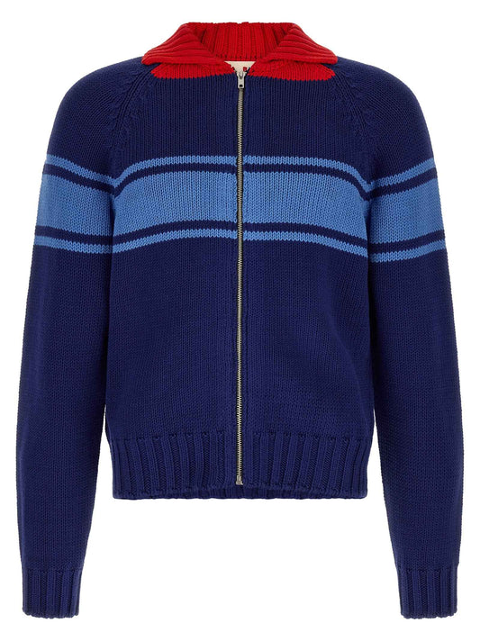 Blue Cotton Cardigan