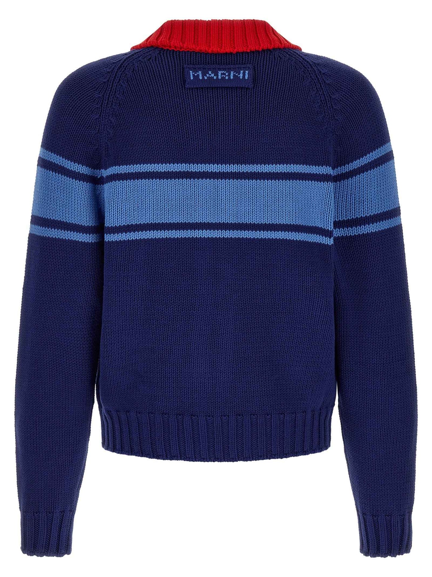 Blue Cotton Cardigan