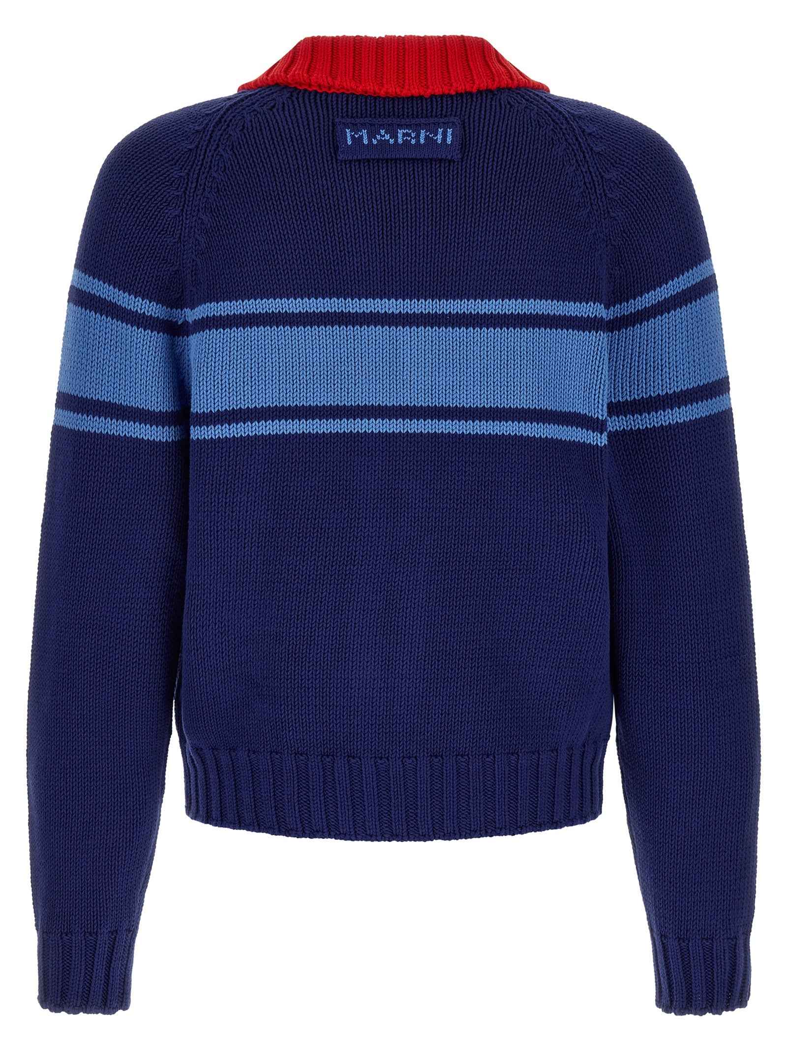 Blue Cotton Cardigan