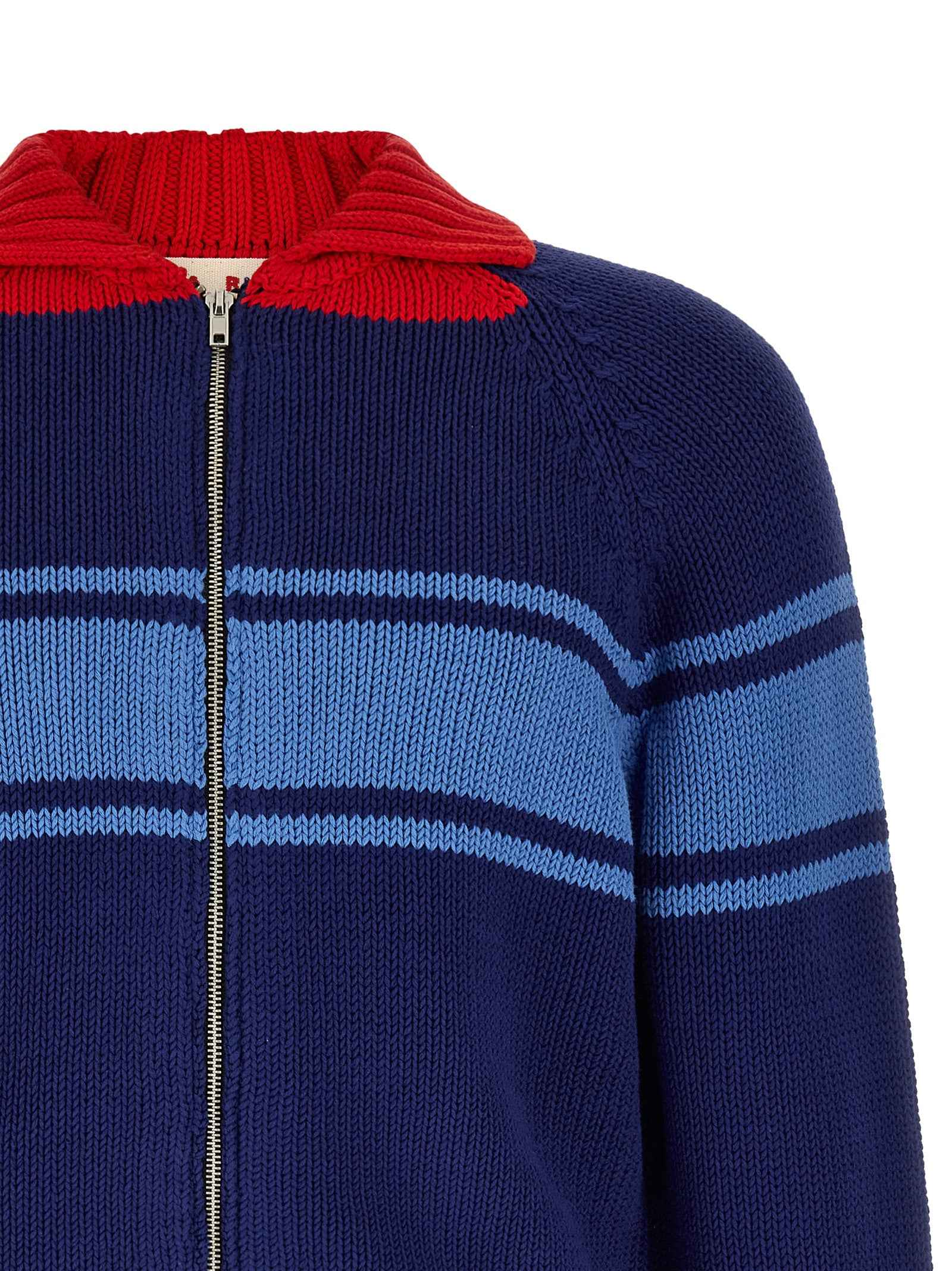 Blue Cotton Cardigan