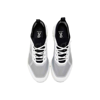 Black And White Synthetic Athletic Sneakers