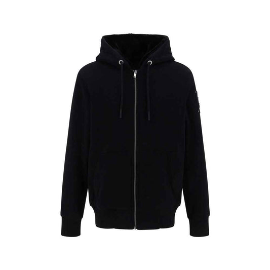 Black Polyester Hoodie