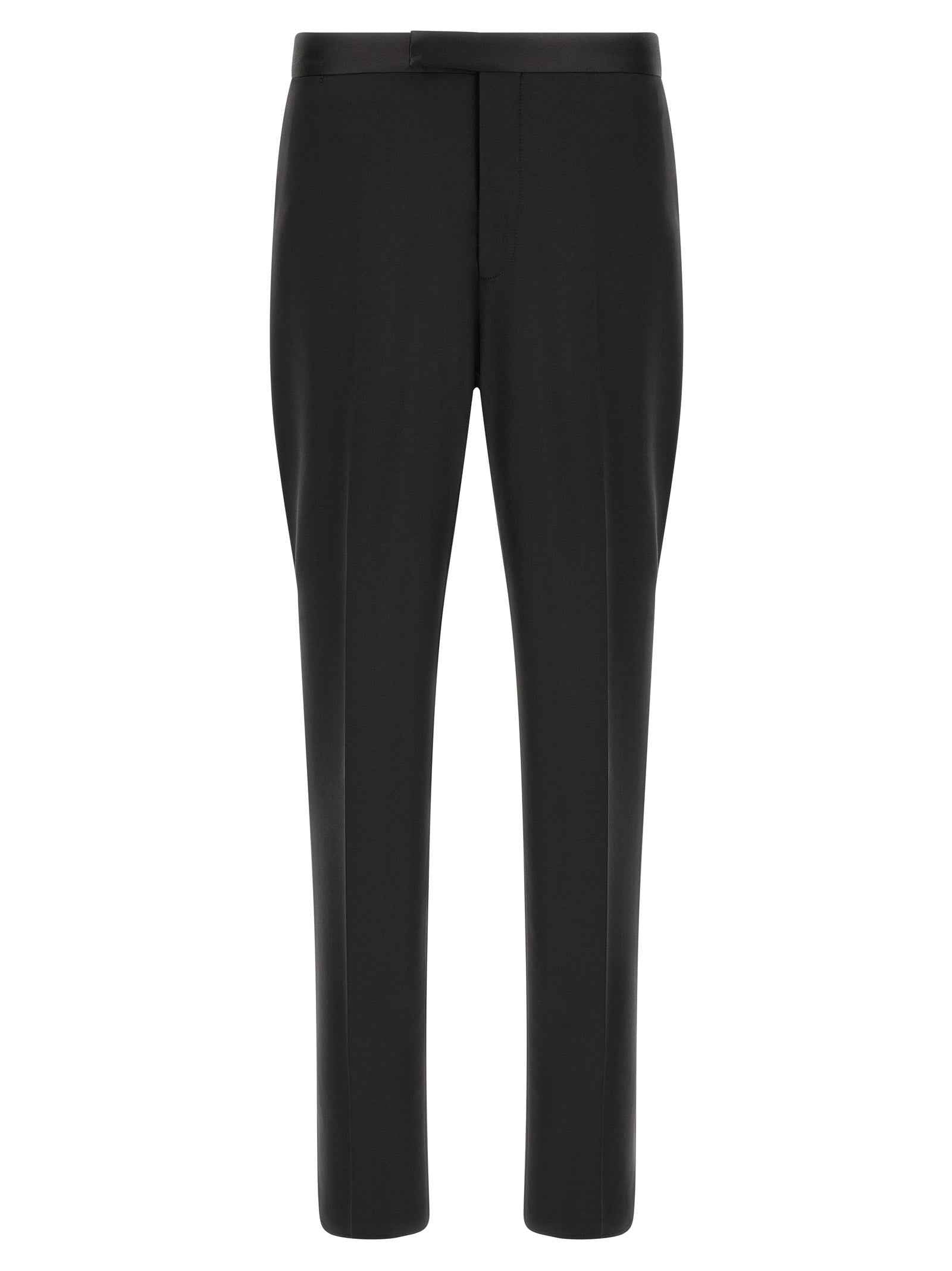 Black Virgin Wool Two-Piece Suit