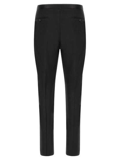 Black Virgin Wool Two-Piece Suit