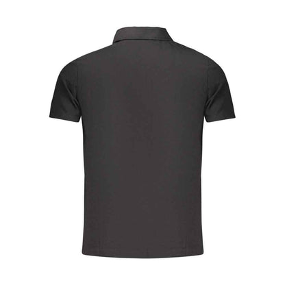 Black Cotton Men's Polo