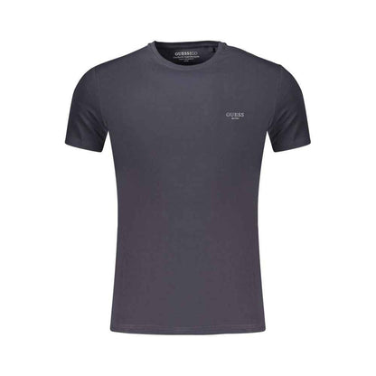 Blue Cotton Men's T-Shirt