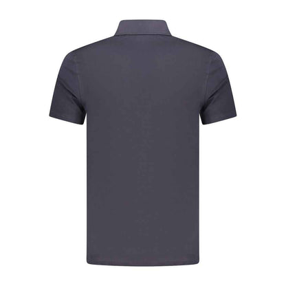 Blue Cotton Mens Polo Shirt
