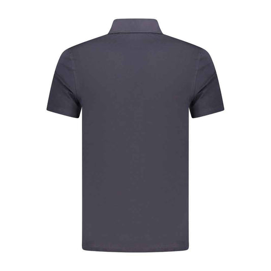 Blue Cotton Mens Polo Shirt