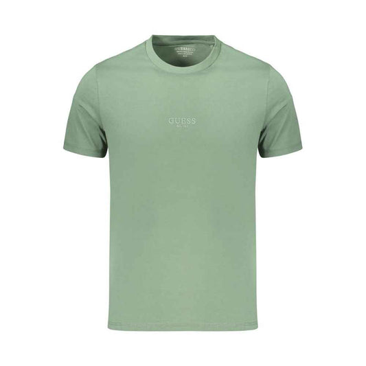Green Cotton Men's T-Shirt