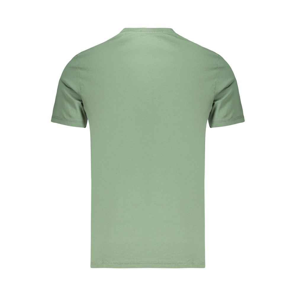 Green Cotton Men's T-Shirt