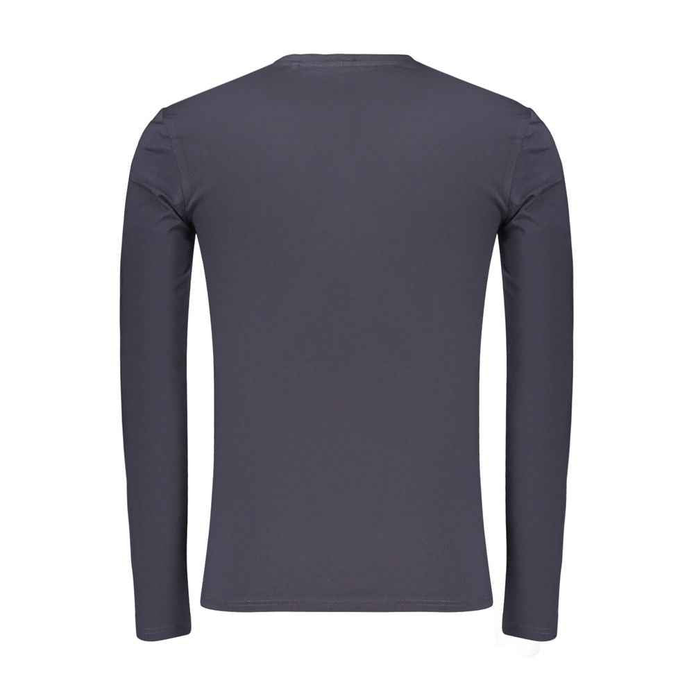 Blue Cotton Men's T-Shirt