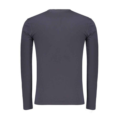 Blue Cotton Men's T-Shirt