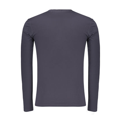 Blue Cotton Men's T-Shirt