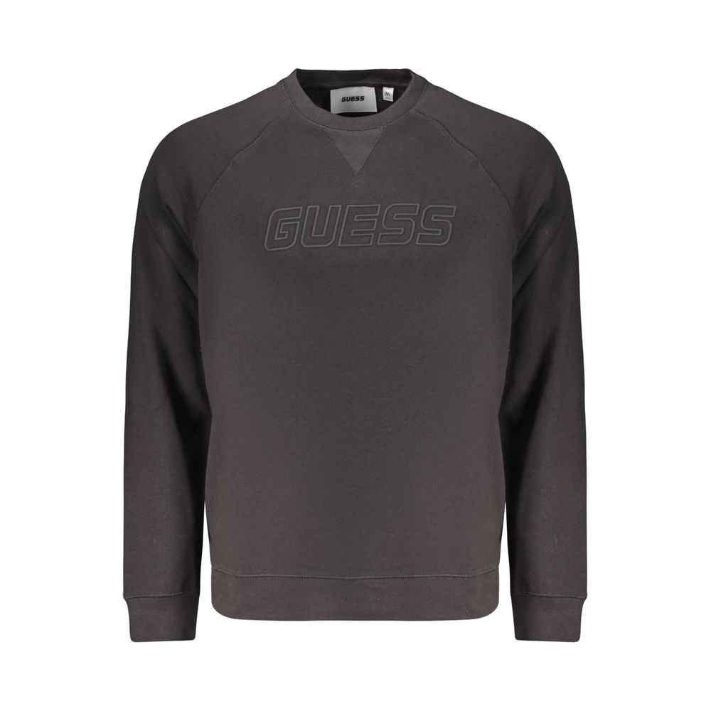 Black Cotton Men's Sweatshirt