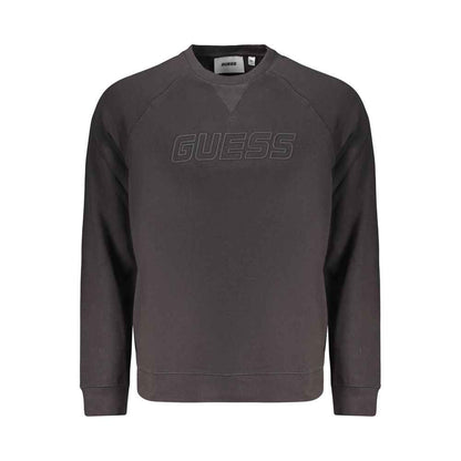 Black Cotton Men's Sweatshirt