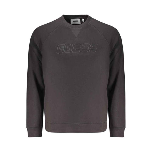 Black Cotton Men's Sweatshirt