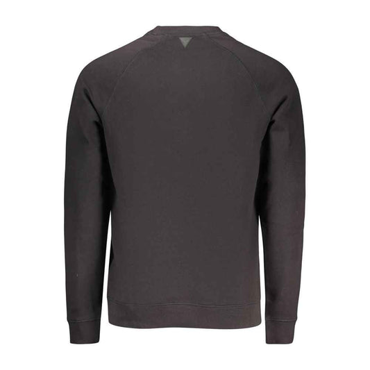Black Cotton Men's Sweatshirt