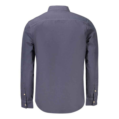 Blue Cotton Men's Shirt