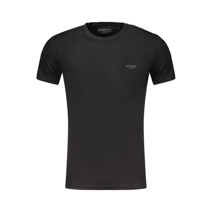 Black Cotton Mens T-Shirt