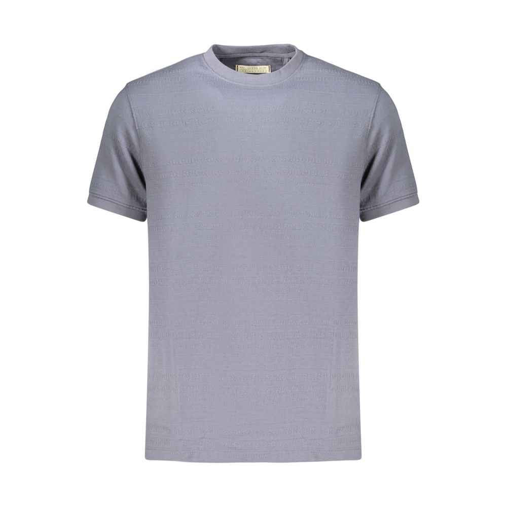 Blue Cotton Men's T-Shirt