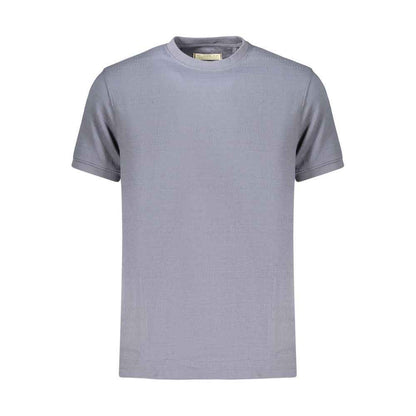 Blue Cotton Men's T-Shirt