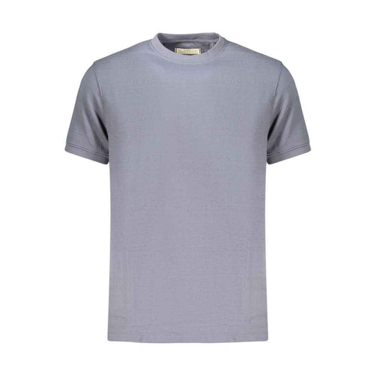 Blue Cotton Men's T-Shirt