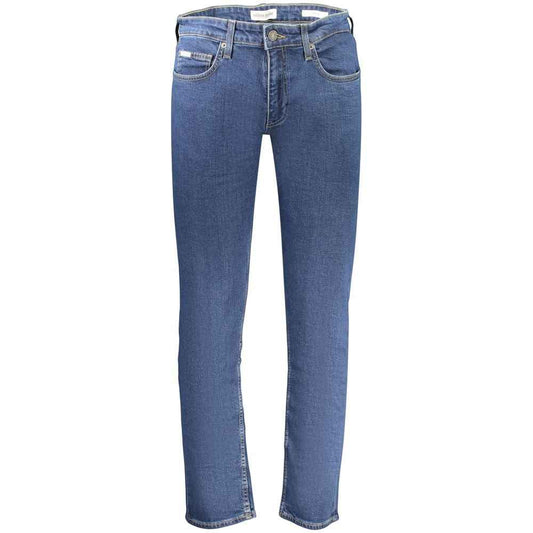 Blue Cotton Men's Jeans