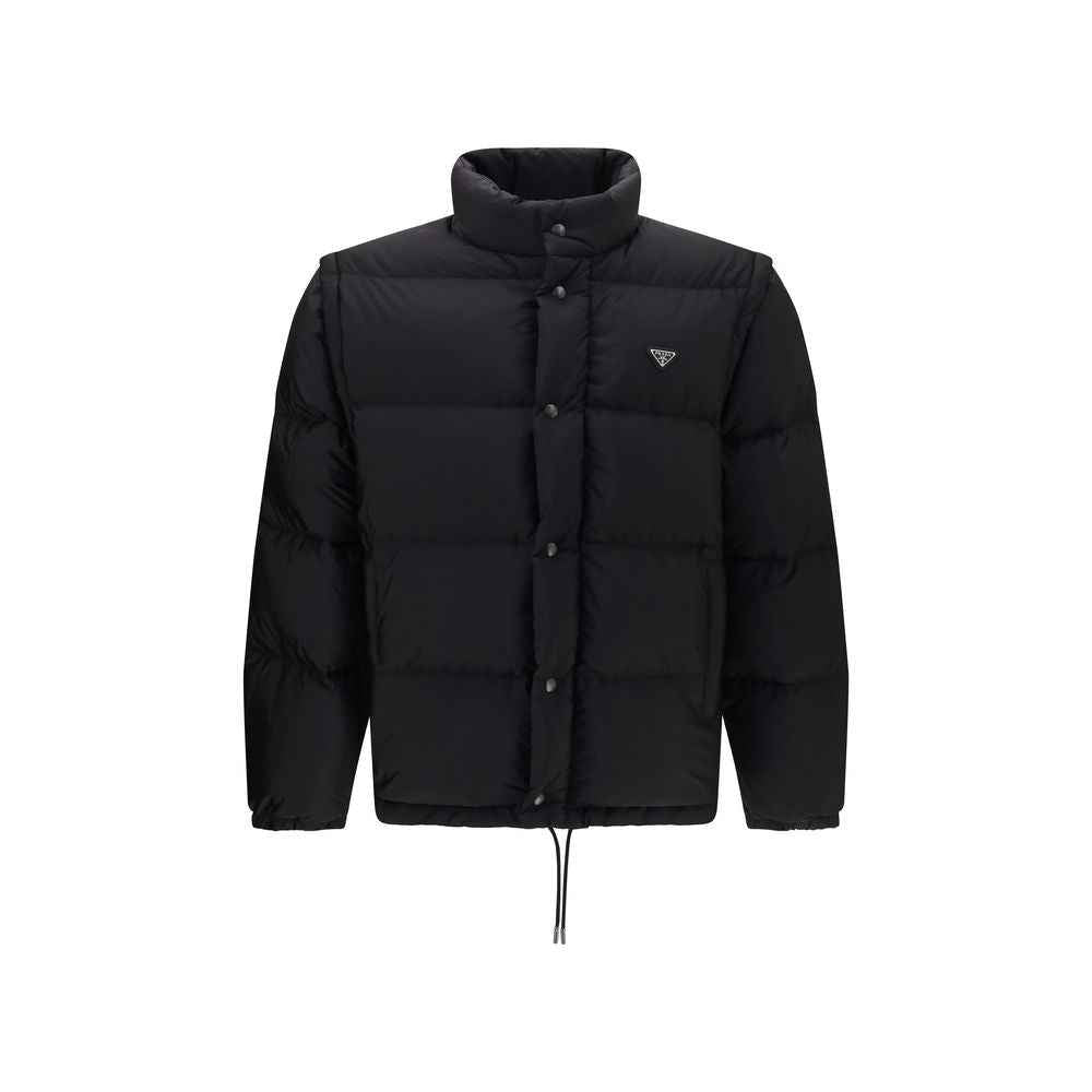 Black Goose Down Full-Length Jacket