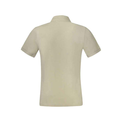Beige Cotton Men's Polo
