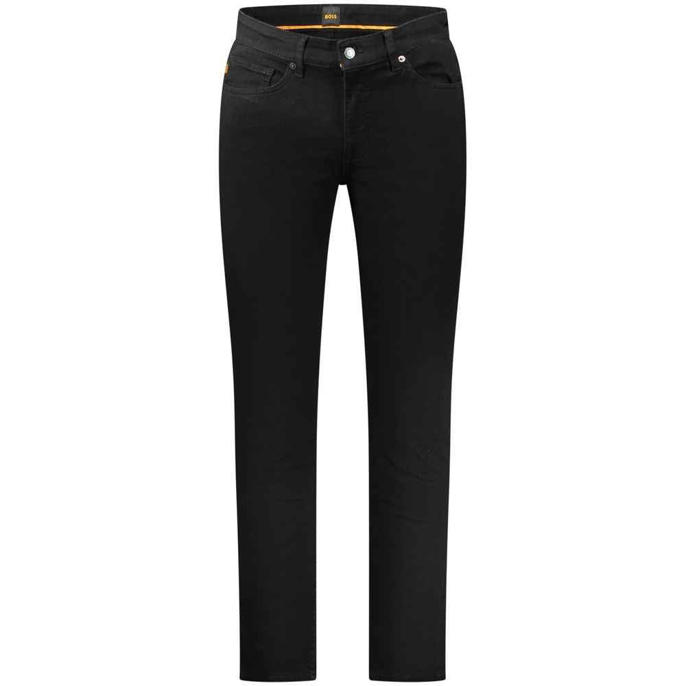 Black Cotton Men Jeans